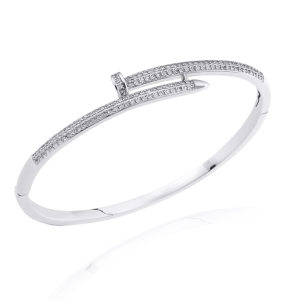 צמיד בורג קשיח כסף