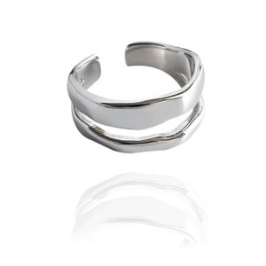 טבעת כסף LIN - דגם 6