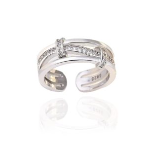 טבעת כסף LIN - דגם 4