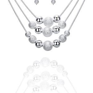 סט 2 חלקים - כסף עיגולים