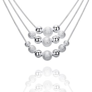 שרשרת כסף עיגולים