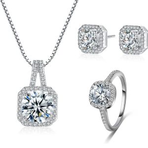 סט 3 חלקים - עדין משובץ