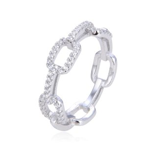 טבעת כסף חוליות