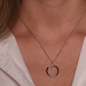 שרשרת כסף בורג