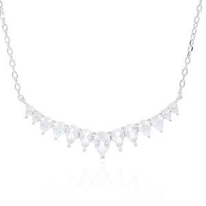 שרשרת כסף שורת טיפות