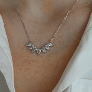 שרשרת כסף טיפות