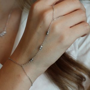 צמיד כסף מלבנים ג'אדי