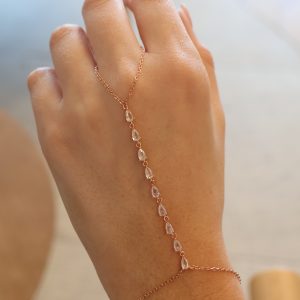 צמיד כסף טיפות ג'אדי רוז